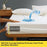 140x200cm Waterproof Mattress Protector Cover 360 Degree Full Coverage Washed Cotton Fitted Sheet - White - 2