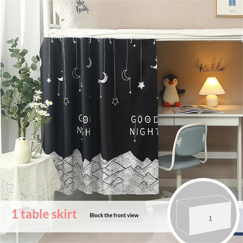1.15x2m Blackout Bed Curtain Privacy Dorm Room Canopy Light Blocking Student Dormitory Rental Apartment Bed Tent for Upper Lower Bunk Bed - 4
