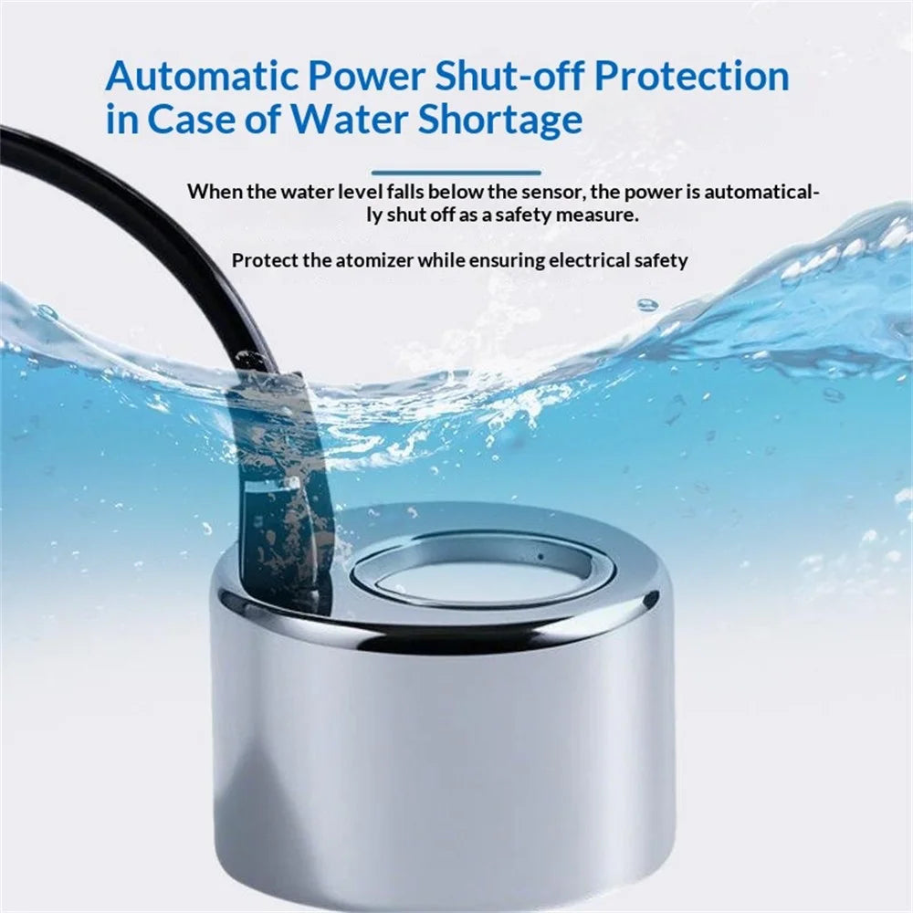 Ultrasonic Mist Maker 24V 500ml / h Water Pond Fountain Fogger with Water Level Sensor Atomizer Air Humidifier for Aquarium Fountain Garden - EU Plug - 2