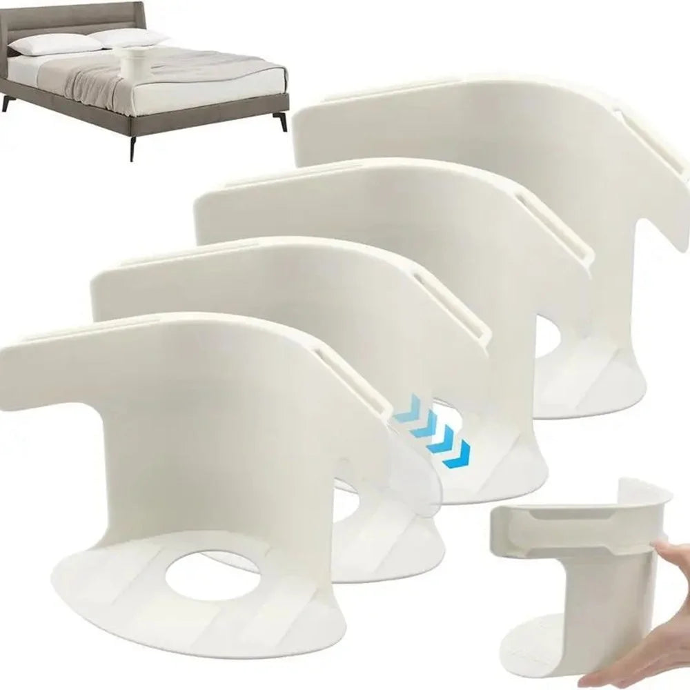 4Pcs Bed Sheet Clips Invisible Sheet Grippers Anti-Slip Mattress Fasteners Secure Grip - White - 2