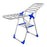 Stainless Steel Foldable Clothes Drying Rack with Plastic Connector 140cm Length Indoor Outdoor 18 Rods Dual Layer Laundry Hanger - 1