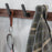 3-Hook Space Aluminum + Solid Wood Wall Mounted Hanger Rack Drill Free Installation for Bathroom Entryway - Walnut Wood+Black - 6