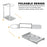 Aluminum Alloy Foldable Coffee Dripper Stand Metal Portable Pour Over Filter Holder - Silver - 4