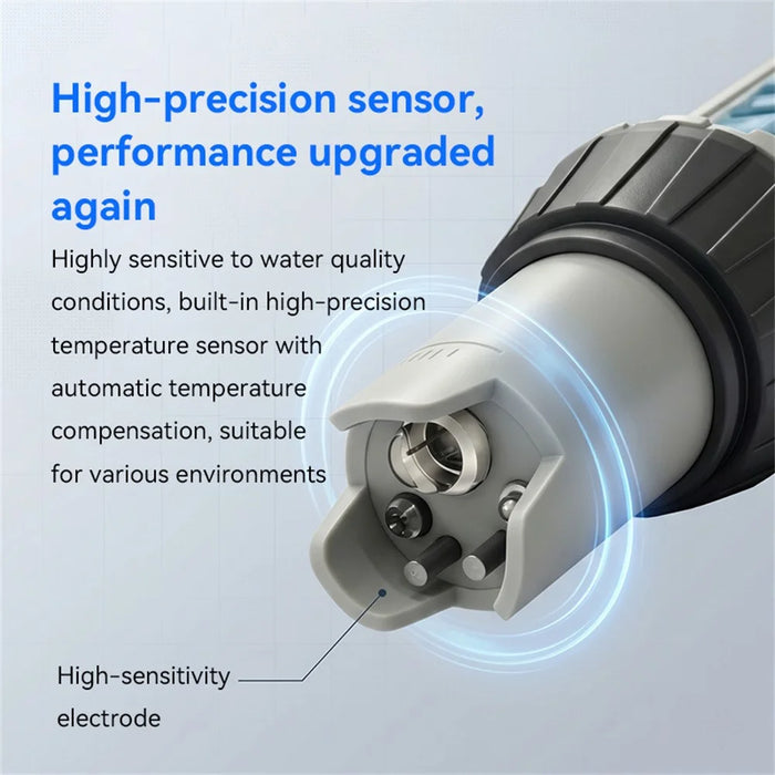 MF-X81 8 in 1 Digital Water Quality Tester TDS EC pH Chlorine Salinity ORP SG Temp Meter for Pool Aquarium - 4