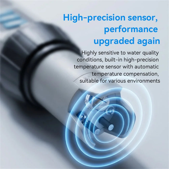 MF-X81 8 in 1 Digital Water Quality Tester TDS EC pH Chlorine Salinity ORP SG Temp Meter for Pool Aquarium - 5