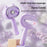 Anti-Tangle Electric Spray Hair Massage Comb Red Light Hair Care Essential Oil Mist for Daily Care - Purple - 4