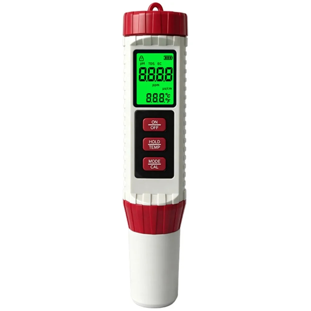 MF-X41 4-in-1 Water Quality Tester TDS EC PH Temperature Meter for Pool Aquarium Testing - 1