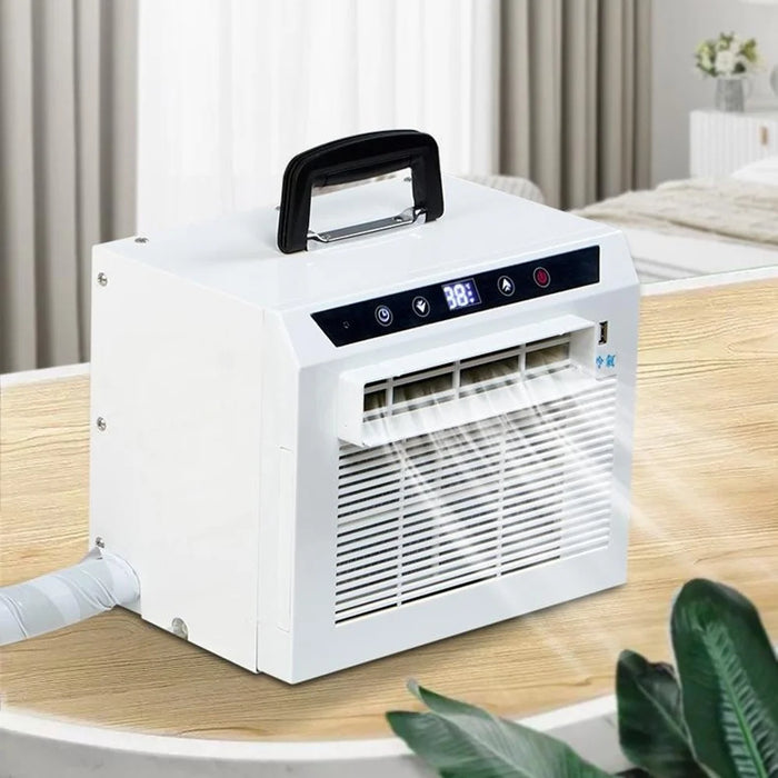 Portable Split Air Conditioner with 1m Connecting Hose 1300W 3000BTU Mini AC Unit for Camping RV Car, EU Plug - White - 4