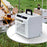 Portable Split Air Conditioner with 1m Connecting Hose 1300W 3000BTU Mini AC Unit for Camping RV Car, EU Plug - White - 5