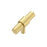 Brass Cabinet Pulls Solid Modern Drawer Handles 25mm Screw Hardware Pulls, Single Hole, 50mm Length - 1