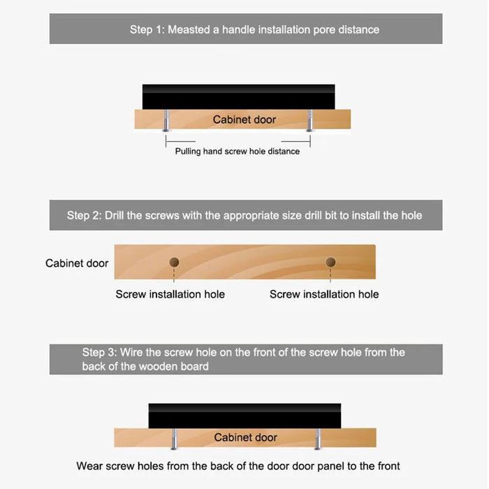Brass Cabinet Pulls Solid Modern Drawer Handles 25mm Screw Hardware Pulls, Single Hole, 50mm Length - 4