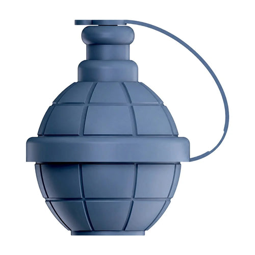 3D Hand Grenade Shape Ice Cube Mold Ice Ball Maker with Lid for Cocktails Parties (BPA Free, No FDA) - Blue - 1