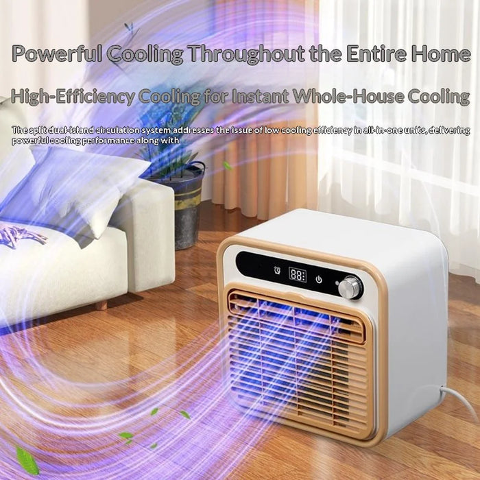 HHR-30 Portable Air Conditioner 220V 1500W Split Type Remote Control AC Unit with 1m Hose - 2