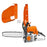 Wall Mounted Heavy Duty Chainsaw Hanger Garage Power Saw Storage Rack Holder for Workshop - Orange - 4