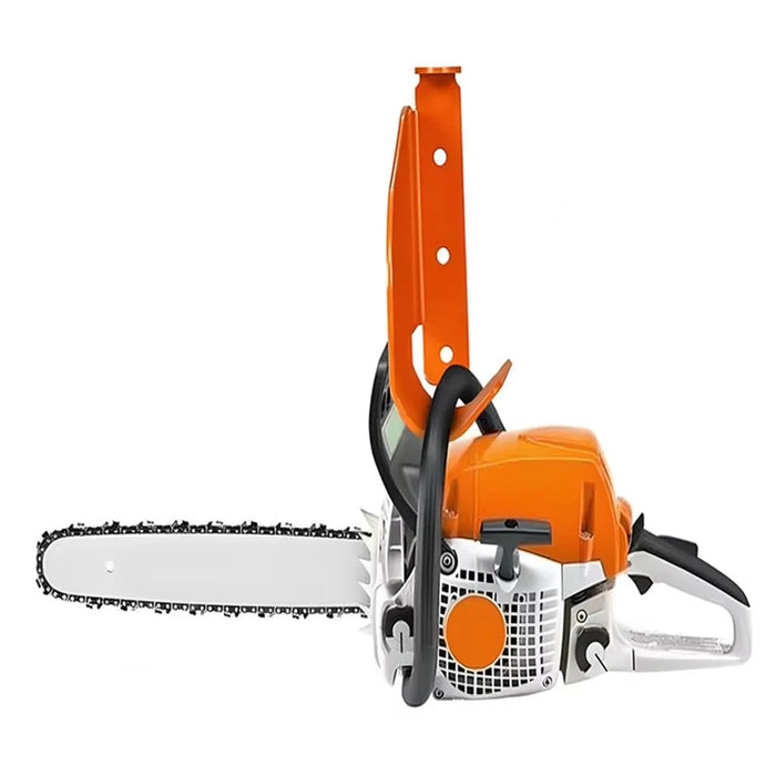 Wall Mounted Heavy Duty Chainsaw Hanger Garage Power Saw Storage Rack Holder for Workshop - Orange - 5