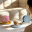 6Pcs Snail Coaster Set Silicone Non-Slip Heat Insulation Pad with Storage Rack for Table Decoration - Purple Storage Rack / 2xPink+2xGreen+2xBlue Coasters - 2
