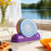 6Pcs Snail Coaster Set Silicone Non-Slip Heat Insulation Pad with Storage Rack for Table Decoration - Purple Storage Rack / 2xPink+2xGreen+2xBlue Coasters - 6