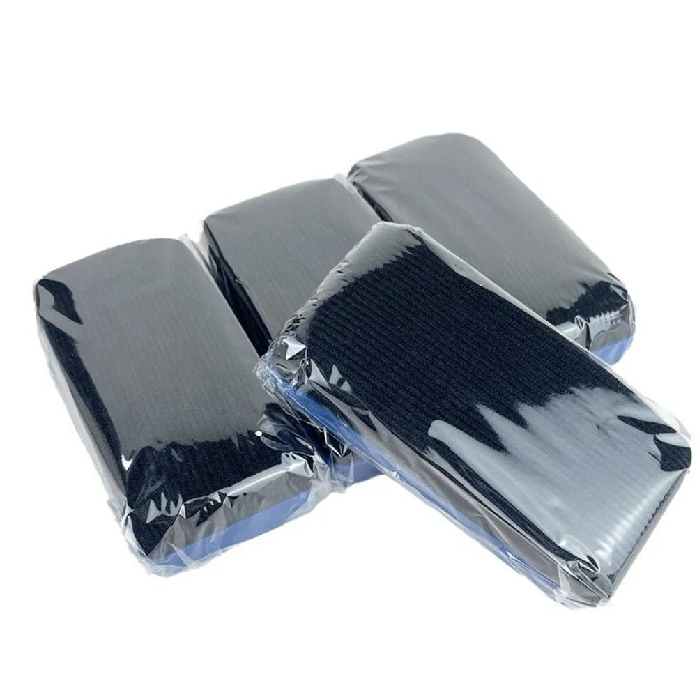 Magnetic Whiteboard Eraser 10.5cm Plastic Shell Fabric Surface Dry Erase for Office School - Blue+Black - 2
