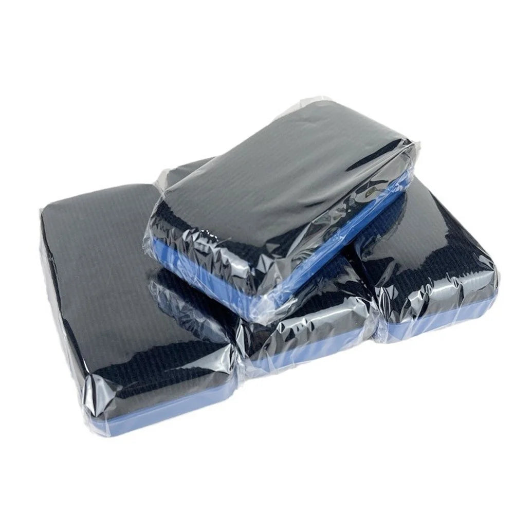 Magnetic Whiteboard Eraser 10.5cm Plastic Shell Fabric Surface Dry Erase for Office School - Blue+Black - 4