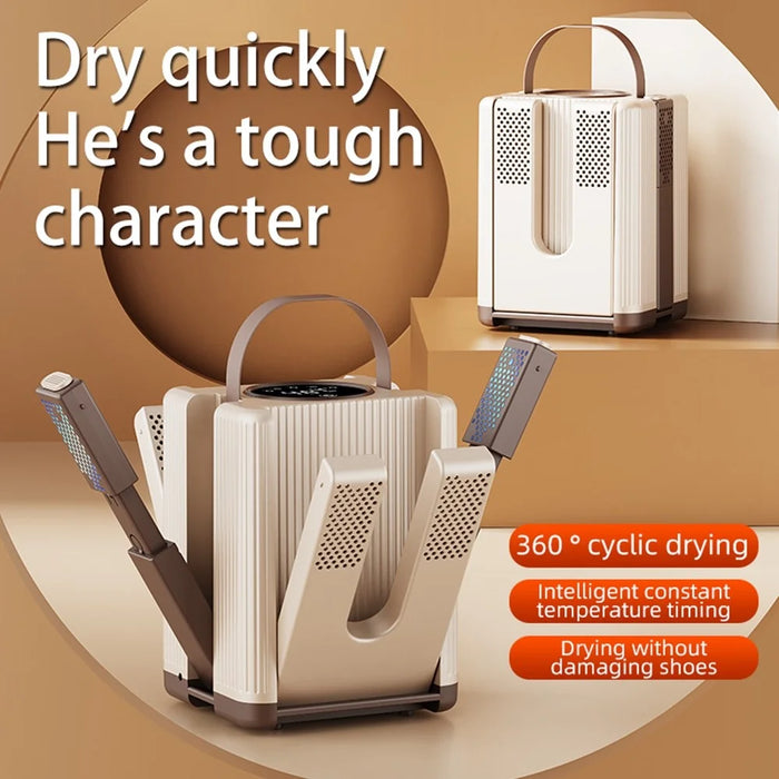 HXQ-10 6-Arm Shoe Dryer with Timer 200W 48 Degree Celsius Constant Temperature Foldable Dehumidifying Machine - EU Plug - 3