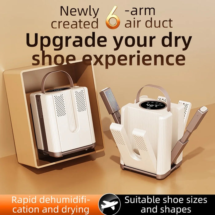 HXQ-10 6-Arm Shoe Dryer with Timer 200W 48 Degree Celsius Constant Temperature Foldable Dehumidifying Machine - EU Plug - 5