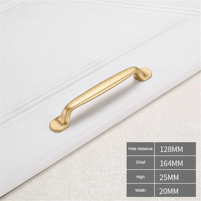 YIJIA Aluminum Alloy Wardrobe Handle Cabinet Pull Handle for Furniture Drawer Cupboard, 22mm Screw - 2069-128 - 2