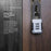 03HP Zinc Alloy 3-Digit Combination Padlock One-Touch Auto Open Keyless for Luggage Backpack - White+Black - 4