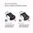 03HP Zinc Alloy 3-Digit Combination Padlock One-Touch Auto Open Keyless for Luggage Backpack - White+Black - 5