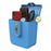 04BX Combination Lockbox Large Capacity Retractable Steel Cable for Outdoor Beach - Blue - 1