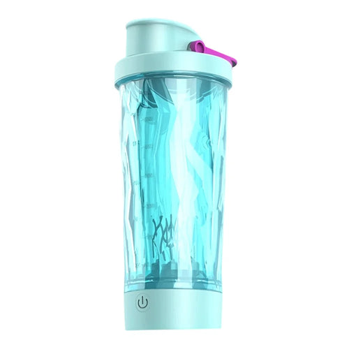 JBB-103 600ml Self-Stirring Bottle 7500r / min IPX4 Waterproof USB-C Rechargeable for Outdoor (BPA Free, No FDA) - Sky Blue - 1