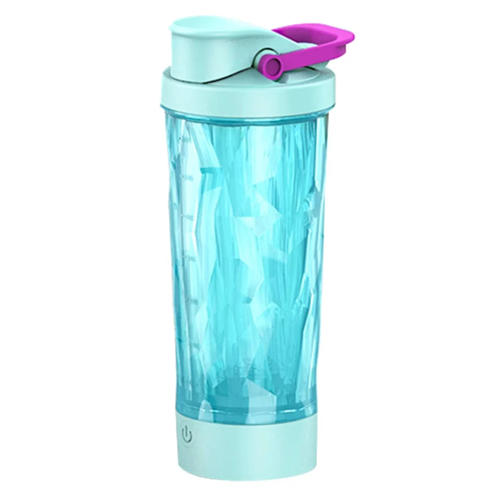 JBB-103 600ml Self-Stirring Bottle 7500r / min IPX4 Waterproof USB-C Rechargeable for Outdoor (BPA Free, No FDA) - Sky Blue - 2
