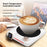 H13 Smart Heating Coaster 9-Level Temp Control Electric Cup Warmer with Timer - EU Plug / White - 3