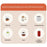 H13 Smart Heating Coaster 9-Level Temp Control Electric Cup Warmer with Timer - EU Plug / White - 6