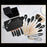 19Pcs Food Grade Silicone Kitchenware Set with Stainless Steel Knives and Storage Rack (FDA Certified) - Black - 2