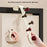 6-Hook Over Door Hanger Rack No Drilling Suction Cup Mount Storage Organizer - Creamy White + Red - 2