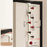 8-Hook Over Door Hanger Rack No Drilling Suction Cup Mount Storage Organizer - Creamy White + Red - 1