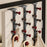 8-Hook Over Door Hanger Rack No Drilling Suction Cup Mount Storage Organizer - Creamy White + Red - 6