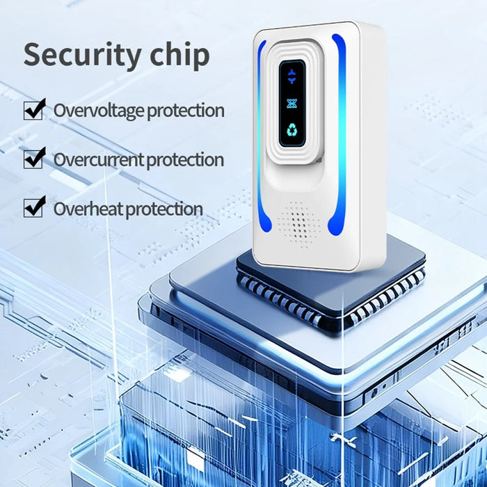 614 Negative Ion Air Purifier 5dB Ultra Quiet Plug-in Pet Odor Eliminator for Home Office, EU Plug - White - 6