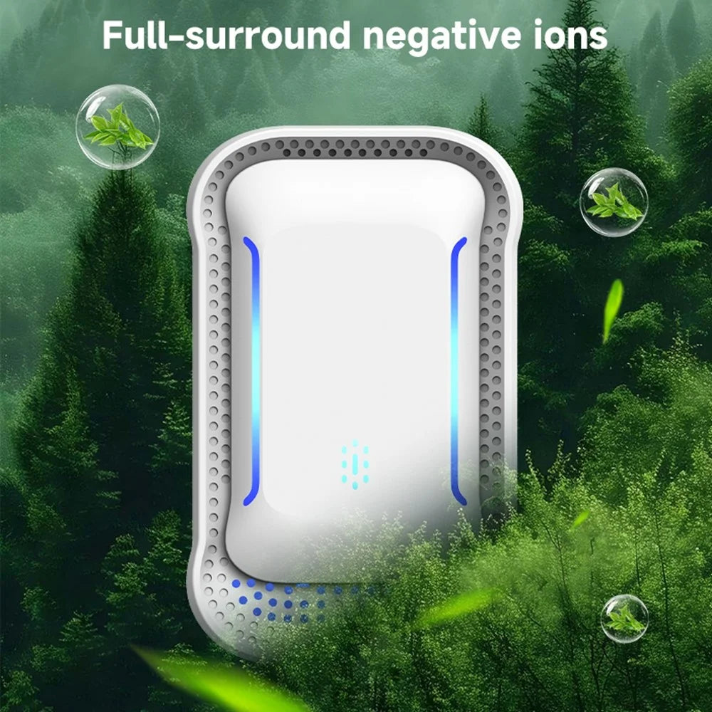 615 Smart Negative Ion Air Purifier 5dB Ultra Silent Plug-in Pet Odor Deodorizer, EU Plug - White - 3