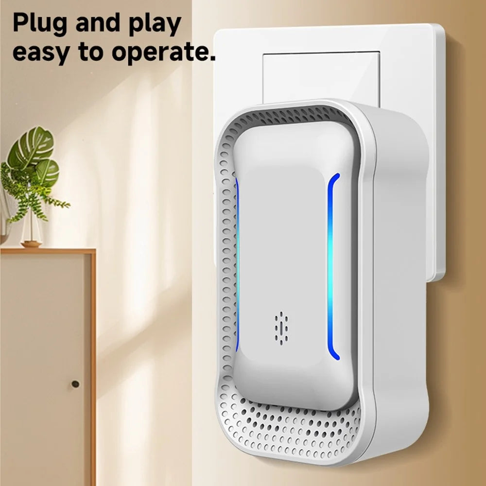 615 Smart Negative Ion Air Purifier 5dB Ultra Silent Plug-in Pet Odor Deodorizer, EU Plug - White - 4