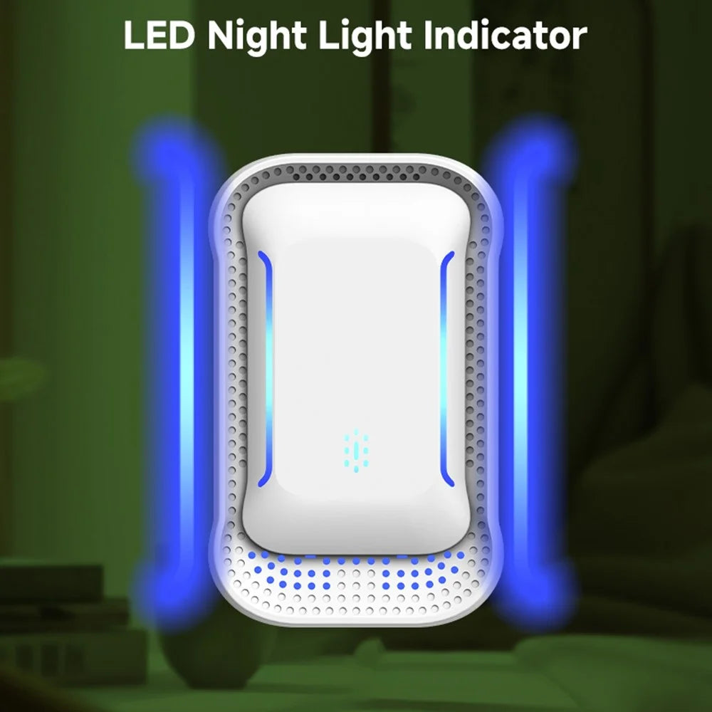 615 Smart Negative Ion Air Purifier 5dB Ultra Silent Plug-in Pet Odor Deodorizer, EU Plug - White - 5