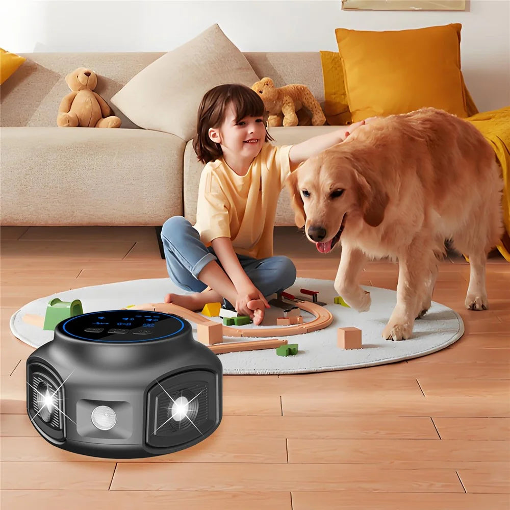 D803 Ultrasonic Pest Repeller 1kHz-65kHz Variable Frequency Strobe Light Rodent Insect Repellent - Black / USB - 7
