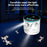 D801 Intelligent Variable Frequency Ultrasonic Pest Repeller 1-65kHz 360 Degree Coverage with LED Display - White / USB - 5