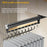 50cm Aluminum Alloy Buffer Pant Hanger Closet Pull-Out Wardrobe Slider Rod Trouser Rack - Black - 3