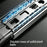 50cm Aluminum Alloy Buffer Pant Hanger Closet Pull-Out Wardrobe Slider Rod Trouser Rack - Black - 4