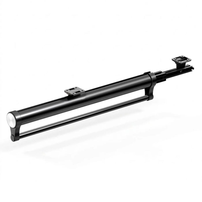 45cm Top Mount Aluminum Alloy Wardrobe Pant Hanger Pull-Out Rail Organizer Rack - Black - 1