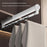 45cm Top Mount Aluminum Alloy Wardrobe Pant Hanger Pull-Out Rail Organizer Rack - Black - 7