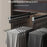 50cm Top Mount Aluminum Alloy Wardrobe Pant Hanger Pull-Out Rail Organizer Rack - Black - 2