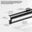 50cm Top Mount Aluminum Alloy Wardrobe Pant Hanger Pull-Out Rail Organizer Rack - Black - 5