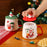 Christmas Ceramic Mug with Lid 430ml Hot Chocolate Coffee Cup - Style A / with Silicone Lid - 4